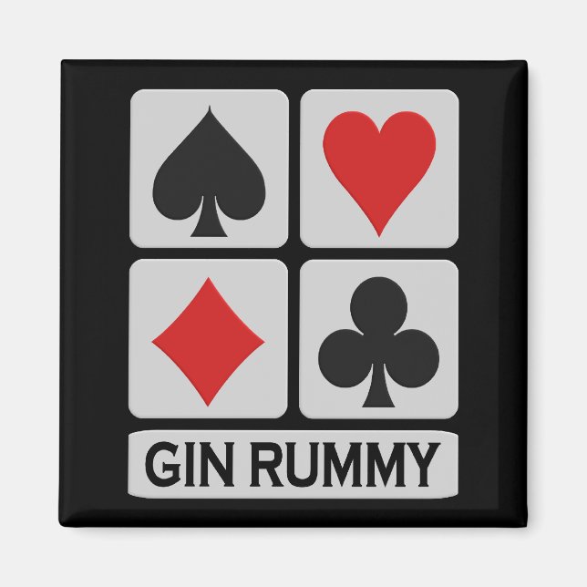 Aimant Gin Rummy (Devant)