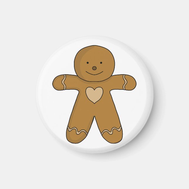 Aimant GingerBread Man Christmas Cookie (Devant)