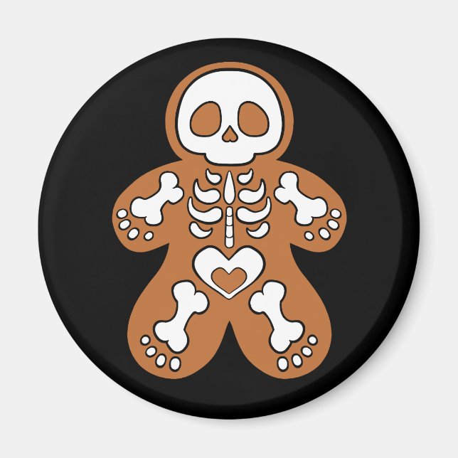 Aimant Gingerbread Skeleton Man (Devant)