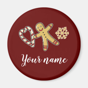 Aimant Gingerbreadman Love