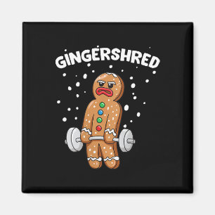 Aimant Gingersher Funny Gingerbread Homme Gym Bodybuildin