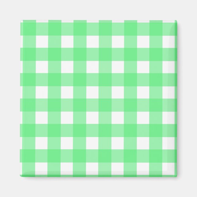 Aimant Gingham vert (Devant)