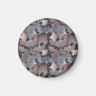 Aimant Ginkgo feuilles : élégant motif naturel.
