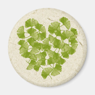 Aimant Ginkgo Leaf Heart