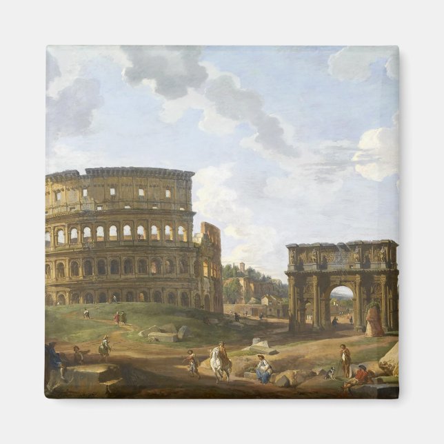 Aimant Giovanni Paolo Panini Vue du Colisée (Devant)