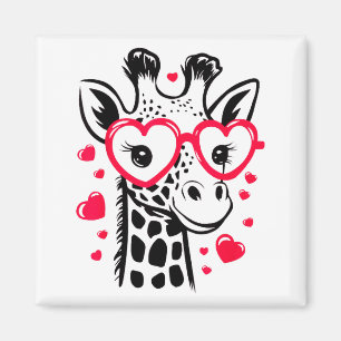 Aimant Girafe adorable amateurs de zoo Uni-adultes, Uni