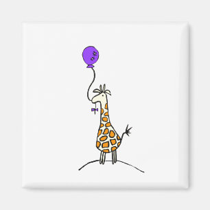 Aimant Girafe avec l'aimant de ballon