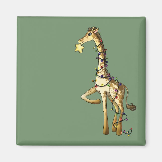 Aimant Girafe brillante (Devant)