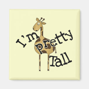 Aimant Girafe je suis T-shirts et cadeaux assez grands