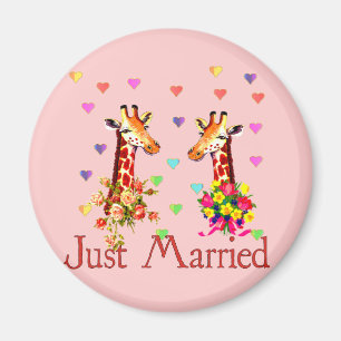Aimant Girafes de mariage