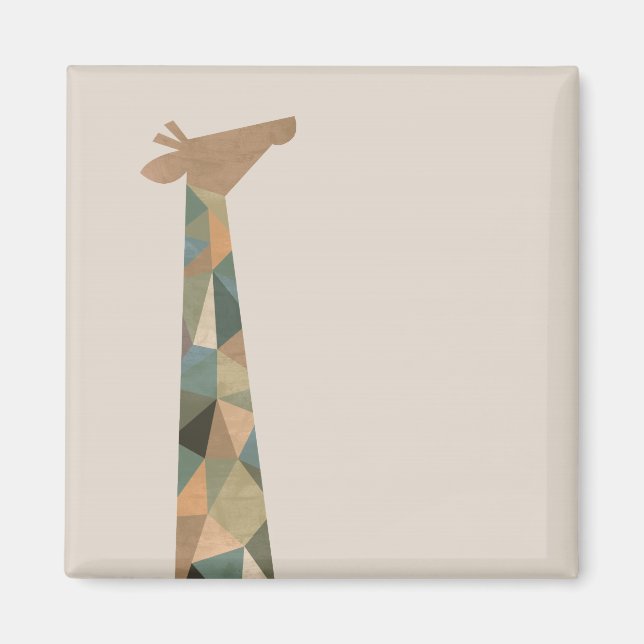 Aimant Giraffe Abstraite (Devant)