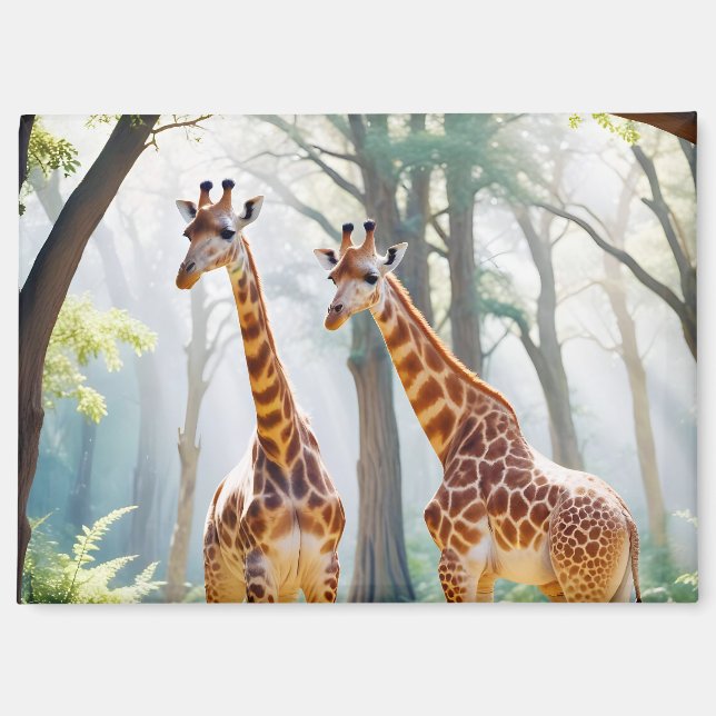 Aimant Giraffe Animal Nature Faune Affection Soin (Recto)