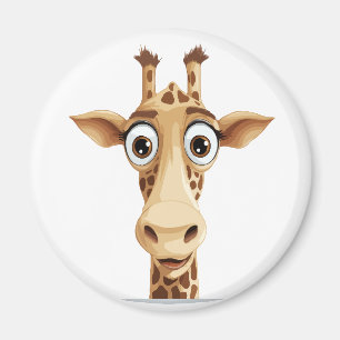 Aimant Giraffe Peeking mignon adorable drôle dessin anima