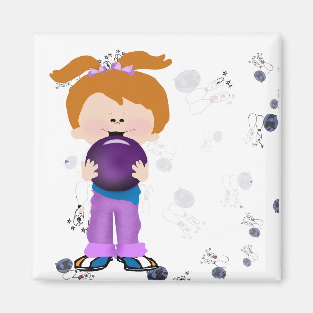 Aimant Girl Bowler (Devant)