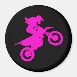 Aimant Girl Dirt Bike