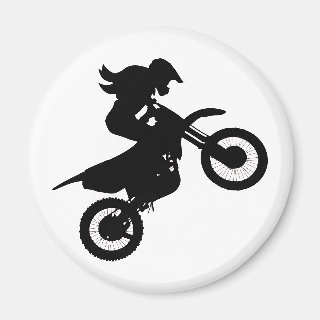 Aimant Girl Dirt Bike (Devant)