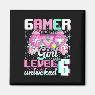 Aimant Girl Level 6 Déverrouillé Jeu vidéo 6e anniversair