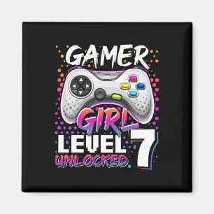 Aimant Girl Level 7 déverrouillé jeu vidéo 7e anniversair