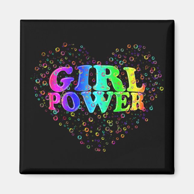 Aimant Girl power ! - (Devant)