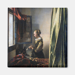 Aimant Girl Reading a Letter à Open Window, Vermeer