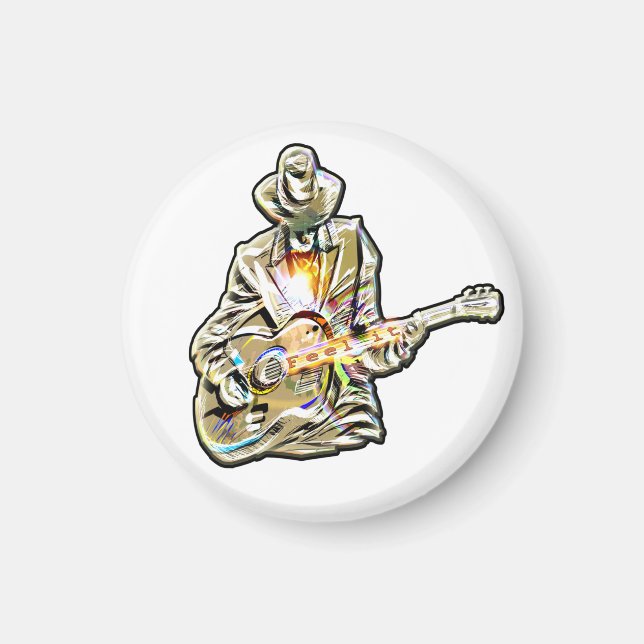 Aimant Gitarren Blues Mann - Sentez-le (Devant)
