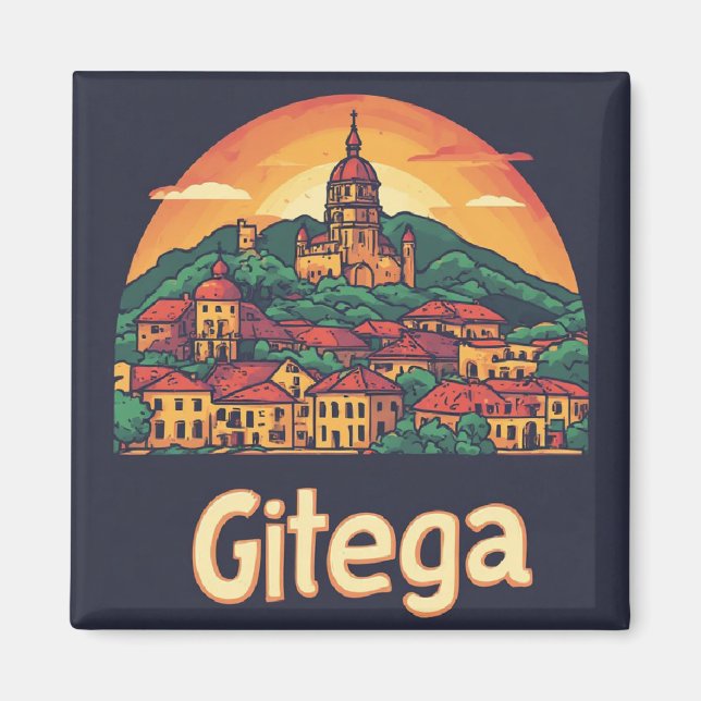 Aimant Gitega Burundi Objet de Souvenir 🏛️ (Devant)