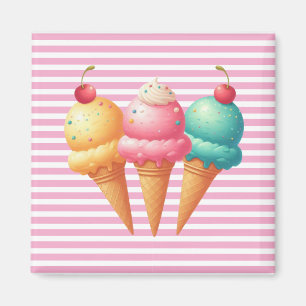 Aimant Glace colorée