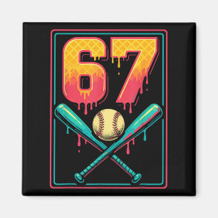 Aimant Glace Crème Dégoulinant Baseball Trucs 67 Mème Gen