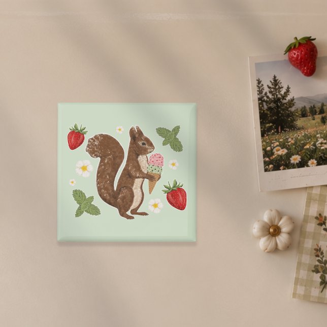 Aimant Glace de Squirrel Fantaisiste Fraise de la Forêt (Créateur téléchargé)