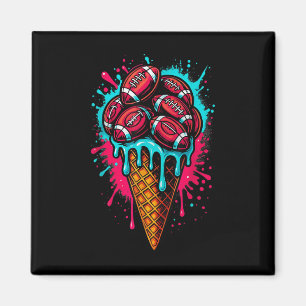 Aimant Glace Football Drip qui dégouline Garçons Cône Gau