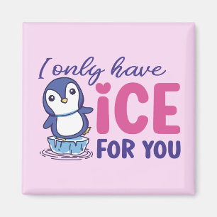 Aimant Glace Pour Vous Drôle Pingouin Cute Valentines Jou