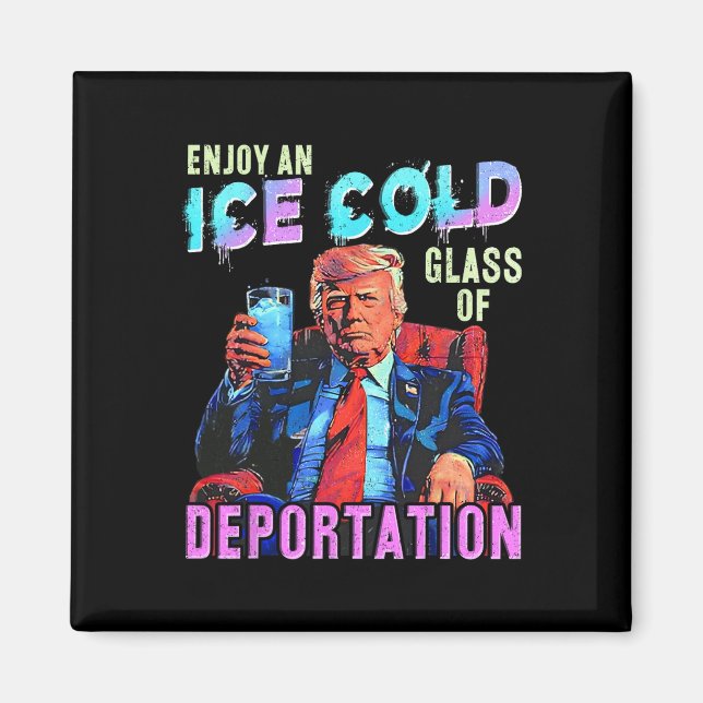 Aimant Glace Profitez D'Une Glace Froid Gl De Déportation (Devant)