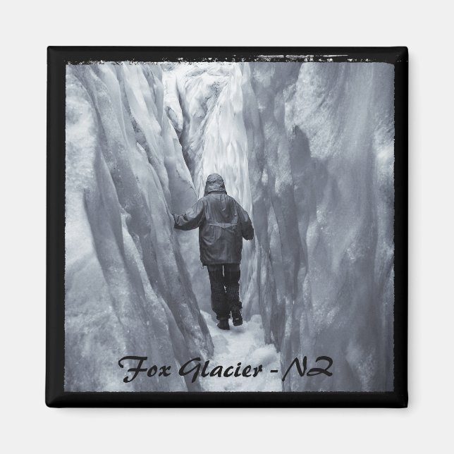 Aimant Glacier Fox - Nouvelle-Zélande 4 (Frigo Magnet) (Devant)