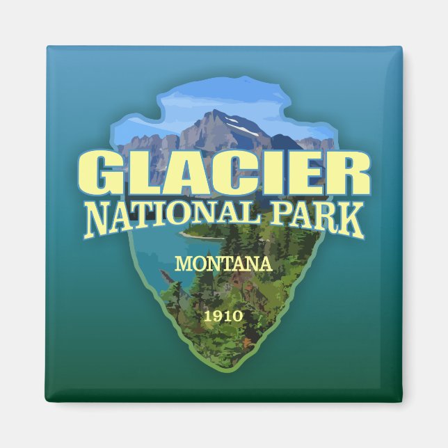 Aimant Glacier NP (arrowhead) (Devant)
