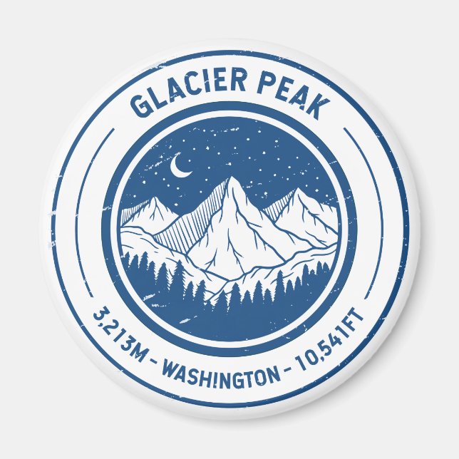 Aimant Glacier Peak Washington Randonnée Skiing Travel (Devant)