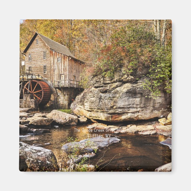 Aimant Glade Creek Grist Mill, Clifftop, WV, (Devant)