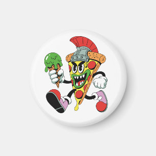 Aimant Gladiator Pizza Slice Italien Brainrot