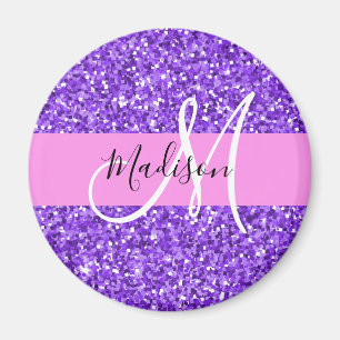 Aimant Glam Purple & Pink Parties scintillant Sparkor Nom