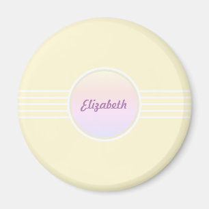 Aimant Glam Retro Personnalisé Shimmeralized Gold et Opal