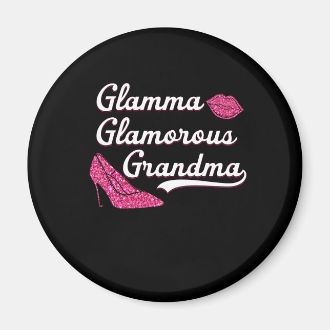 Aimant Glamma Fête des Mères de Grand-mère Glamour (Devant)