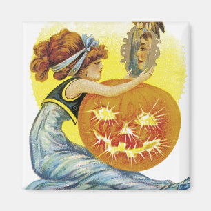 Aimant Glamour vintage d'Halloween