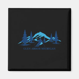 Aimant Glen arbor michigan station de ski skieur 