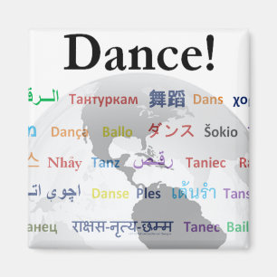 Aimant Global Dance - Le Langage Global (Personnalisable)