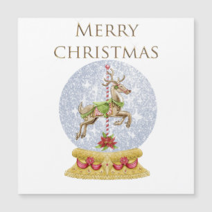 aimant globe de neige vintage