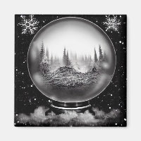 Globe de paysage hivernal