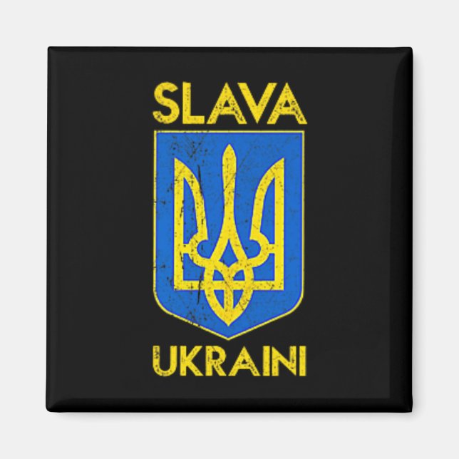 Aimant Gloire à l'Ukraine Slava Ukraini2  (Devant)