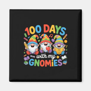 Aimant Gnome Enfants Enseignant 100 Jours D'école