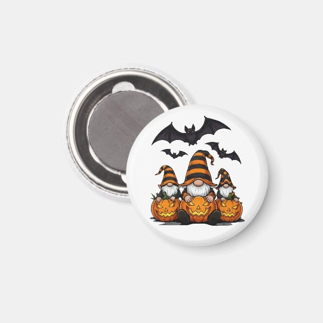 Aimant Gnome Halloween (Recto/Verso)