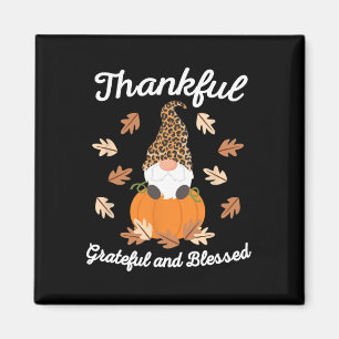 Aimant Gnome Léopard Gnome de Thanksgiving mignonne Chute