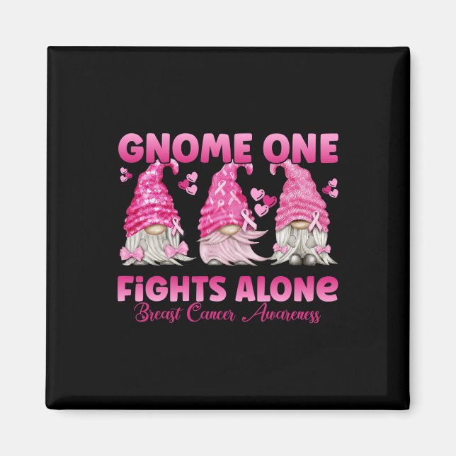 Aimant Gnome One combat seul Pink Breast Cancer Awards (Devant)